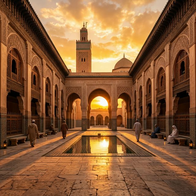 Sunset representing Asr dhikr